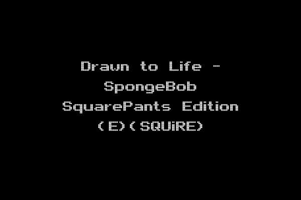 Drawn to Life - SpongeBob SquarePants Edition (E)(SQUiRE)