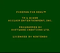 Foreman For Real (USA)