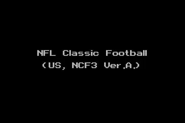 NFL Classic Football (US, NCF3 Ver.A.)