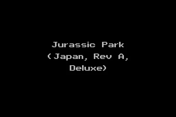 Jurassic Park (Japan, Rev A, Deluxe)