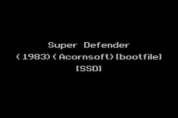 Super Defender (1983)(Acornsoft)[bootfile] [SSD]