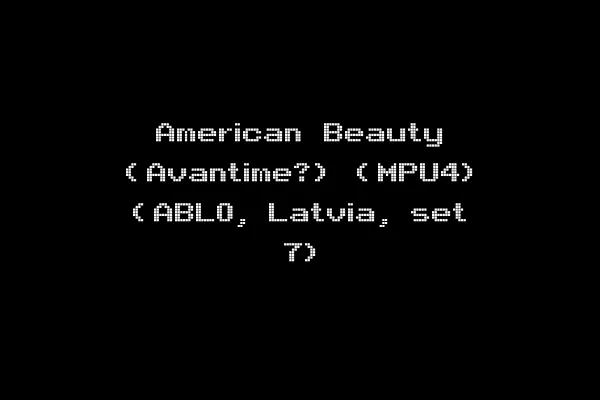American Beauty (Avantime?) (MPU4) (ABL0, Latvia, set 7)