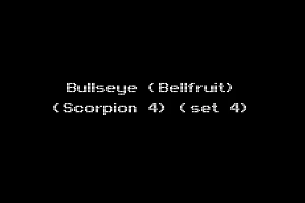 Bullseye (Bellfruit) (Scorpion 4) (set 4)