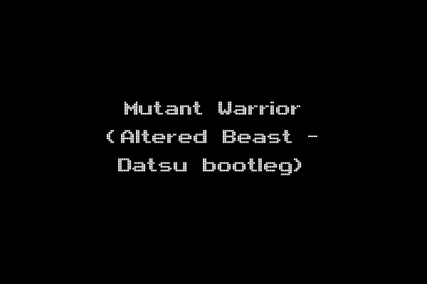 Mutant Warrior (Altered Beast - Datsu bootleg)
