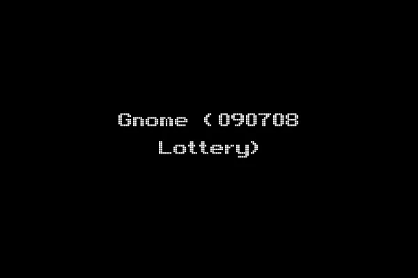 Gnome (090708 Lottery)