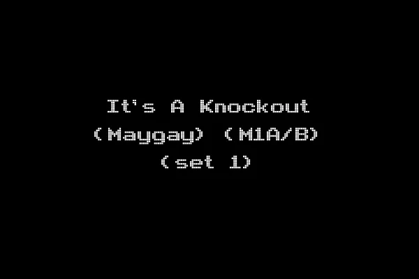 It's A Knockout (Maygay) (M1A/B) (set 1)