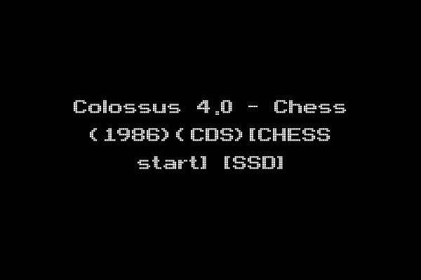 Colossus 4.0 - Chess (1986)(CDS)[CHESS start] [SSD]