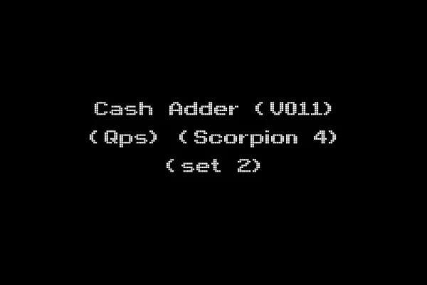 Cash Adder (V011) (Qps) (Scorpion 4) (set 2)