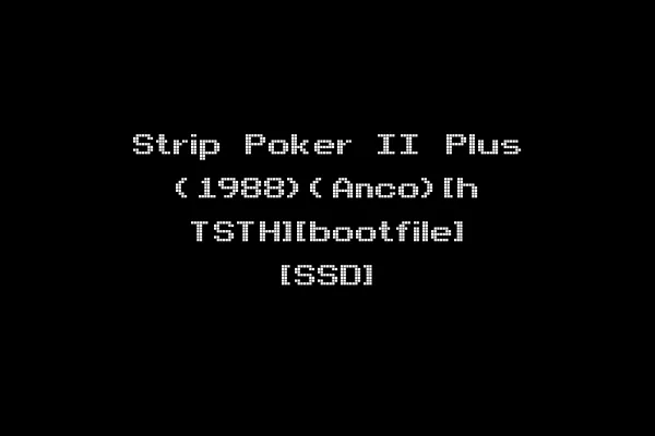 Strip Poker II Plus (1988)(Anco)[h TSTH][bootfile] [SSD]