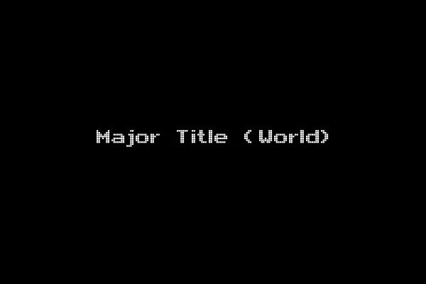 Major Title (World)