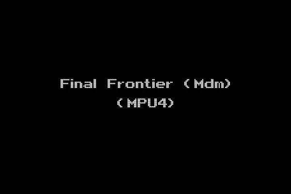 Final Frontier (Mdm) (MPU4)