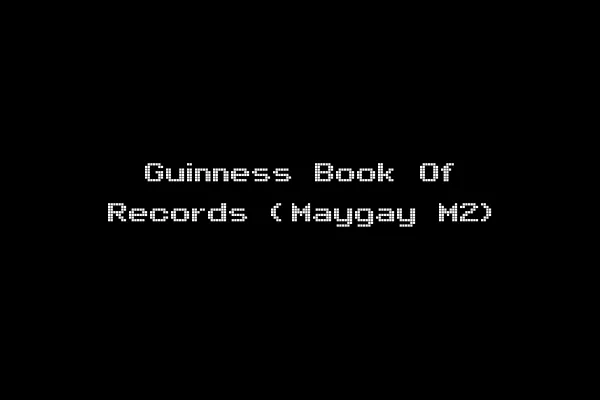 Guinness Book Of Records (Maygay M2)