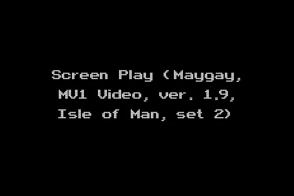 Screen Play (Maygay, MV1 Video, ver. 1.9, Isle of Man, set 2)