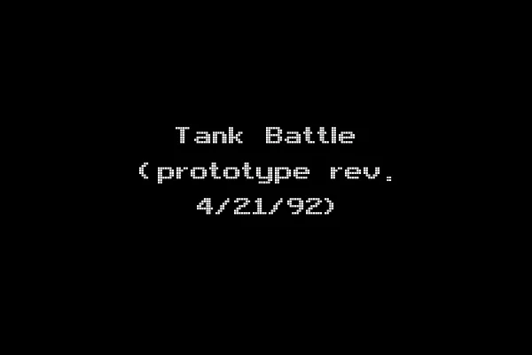 Tank Battle (prototype rev. 4/21/92)
