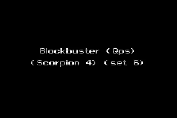 Blockbuster (Qps) (Scorpion 4) (set 6)
