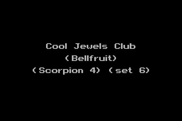 Cool Jewels Club (Bellfruit) (Scorpion 4) (set 6)