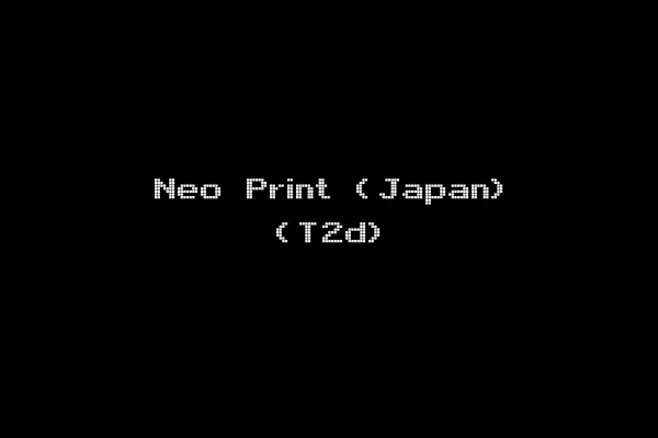 Neo Print (Japan) (T2d)