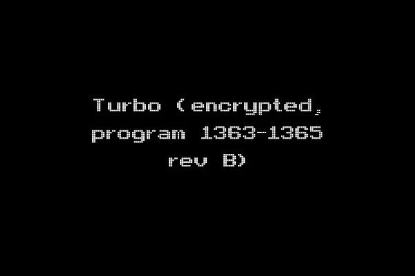 Turbo (encrypted, program 1363-1365 rev B)