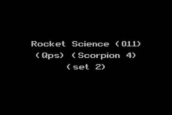 Rocket Science (011) (Qps) (Scorpion 4) (set 2)