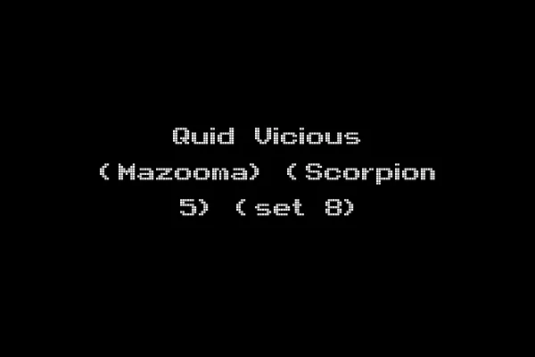 Quid Vicious (Mazooma) (Scorpion 5) (set 8)