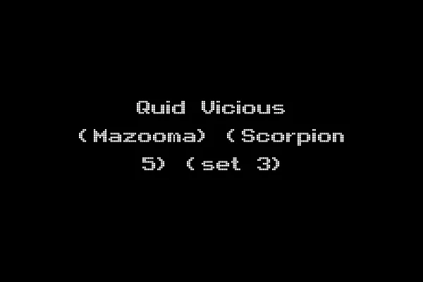 Quid Vicious (Mazooma) (Scorpion 5) (set 3)