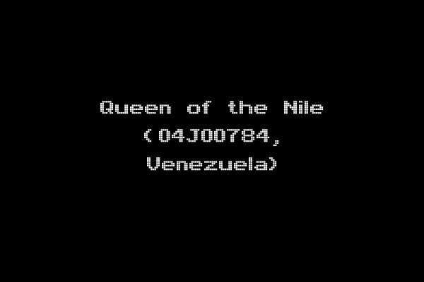 Queen of the Nile (04J00784, Venezuela)