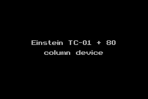 Einstein TC-01 + 80 column device