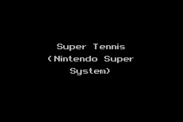 Super Tennis (Nintendo Super System)