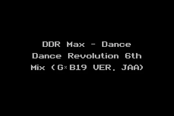DDR Max - Dance Dance Revolution 6th Mix (G*B19 VER. JAA)
