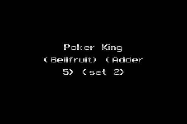 Poker King (Bellfruit) (Adder 5) (set 2)