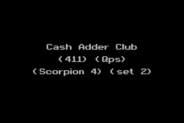 Cash Adder Club (411) (Qps) (Scorpion 4) (set 2)