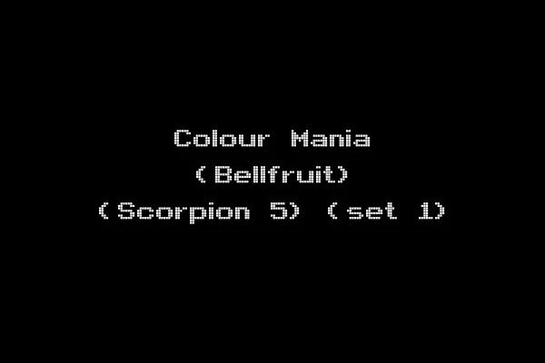Colour Mania (Bellfruit) (Scorpion 5) (set 1)