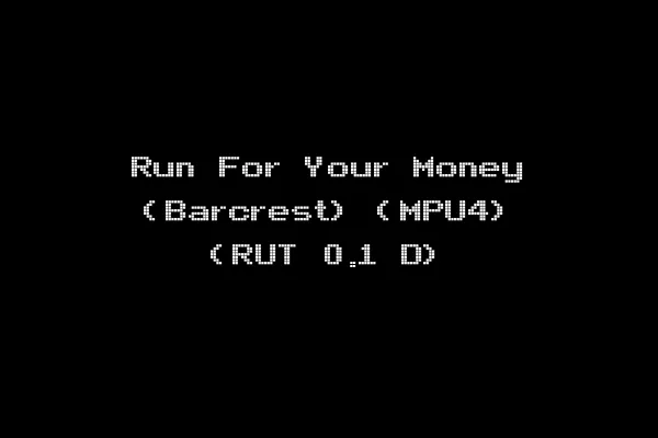 Run For Your Money (Barcrest) (MPU4) (RUT 0.1 D)