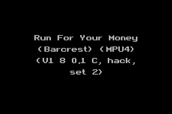 Run For Your Money (Barcrest) (MPU4) (V1 8 0.1 C, hack, set 2)