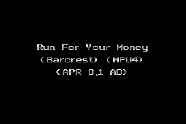 Run For Your Money (Barcrest) (MPU4) (APR 0.1 AD)