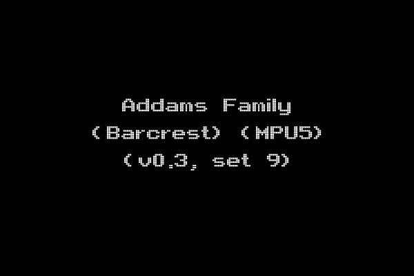 Addams Family (Barcrest) (MPU5) (v0.3, set 9)