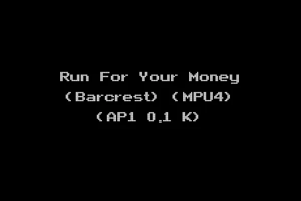 Run For Your Money (Barcrest) (MPU4) (AP1 0.1 K)