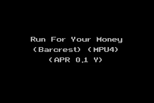 Run For Your Money (Barcrest) (MPU4) (APR 0.1 Y)