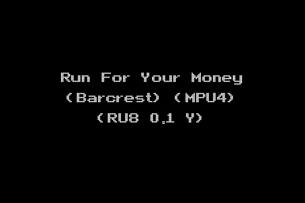Run For Your Money (Barcrest) (MPU4) (RU8 0.1 Y)