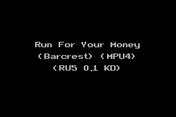 Run For Your Money (Barcrest) (MPU4) (RU5 0.1 KD)