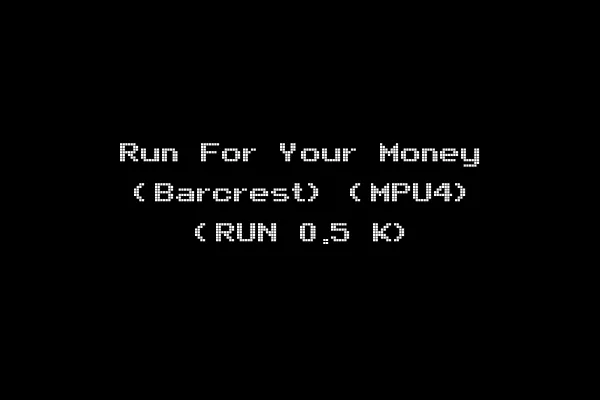 Run For Your Money (Barcrest) (MPU4) (RUN 0.5 K)