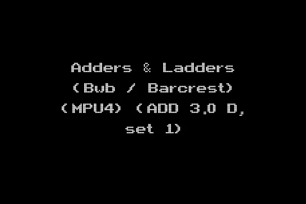 Adders & Ladders (Bwb / Barcrest) (MPU4) (ADD 3.0 D, set 1)
