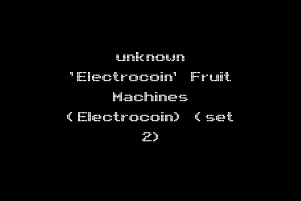 unknown 'Electrocoin' Fruit Machines (Electrocoin) (set 2)