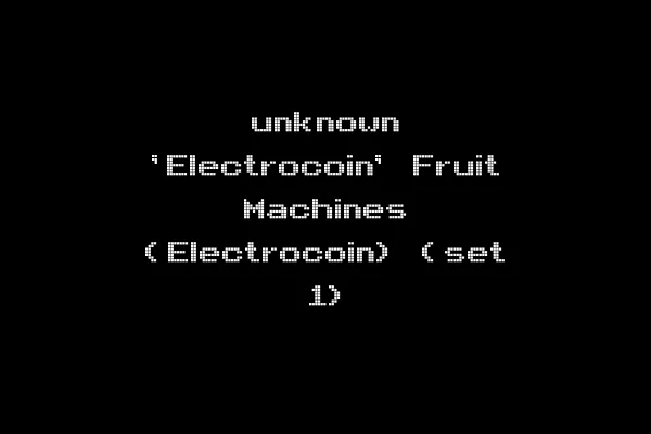 unknown 'Electrocoin' Fruit Machines (Electrocoin) (set 1)