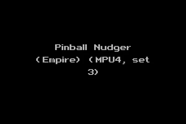 Pinball Nudger (Empire) (MPU4, set 3)