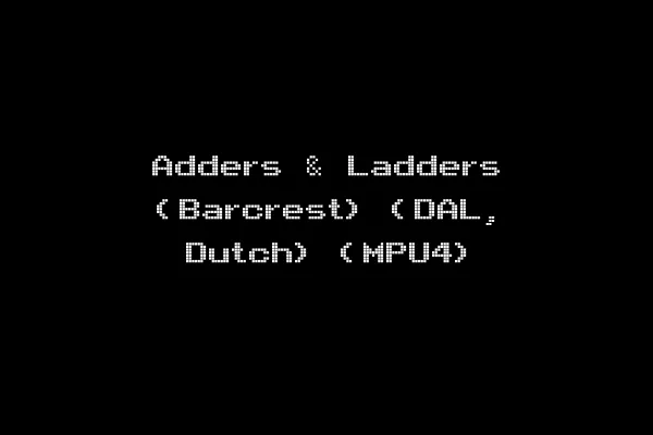 Adders & Ladders (Barcrest) (DAL, Dutch) (MPU4)