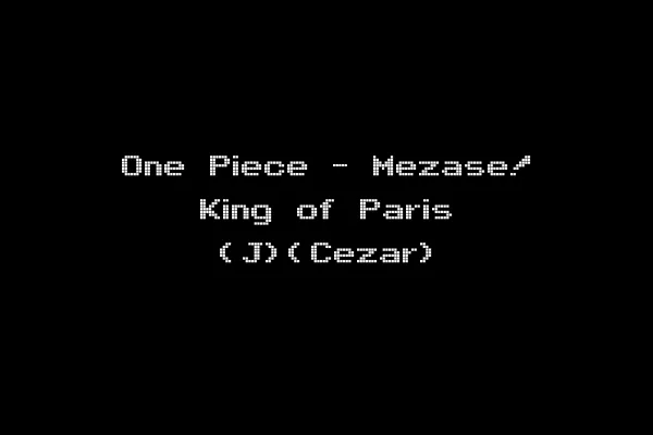 One Piece - Mezase! King of Paris (J)(Cezar)