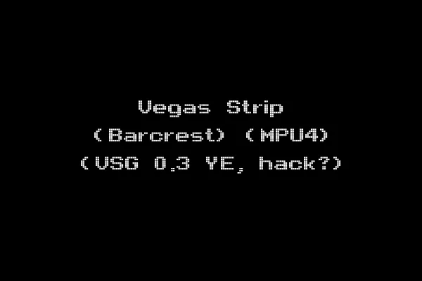 Vegas Strip (Barcrest) (MPU4) (VSG 0.3 YE, hack?)