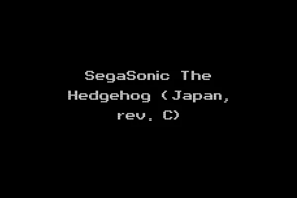 SegaSonic The Hedgehog (Japan, rev. C)