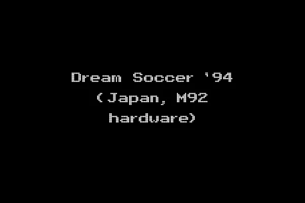 Dream Soccer '94 (Japan, M92 hardware)